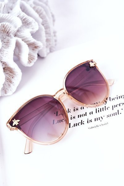 Sunglasses With A Fly Beige Ombre