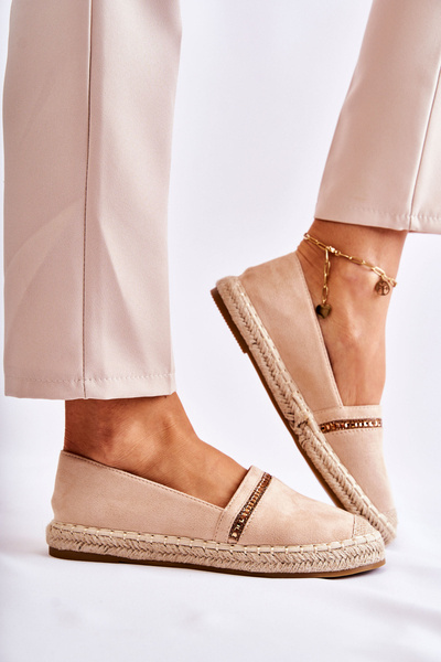 Klasszikus női bebújós Espadrilles Beige Cersei