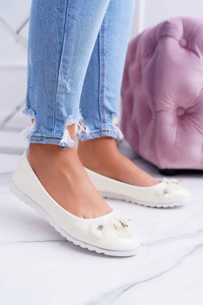 Vices | Ballerines Femme Laquées Pastel à Fleur Neli