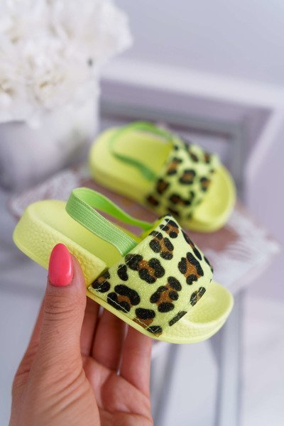 Tongs En Caoutchouc Pour Enfants Avec Paillettes Rose Citron Rimia