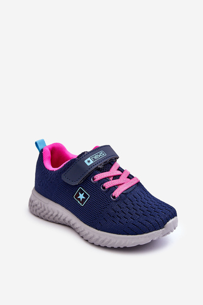 Vaikiški sportiniai bateliai su Velcro Navy Blue Brego