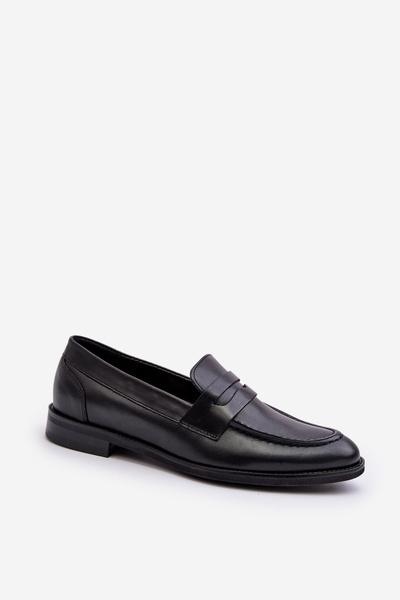 Men's Leather Loafers Zazoo 1570/1 Black