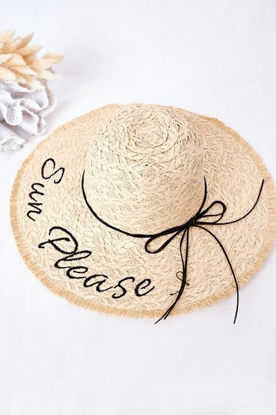 Pinta kepurė BRUNO ROSSI Sun Please Beige