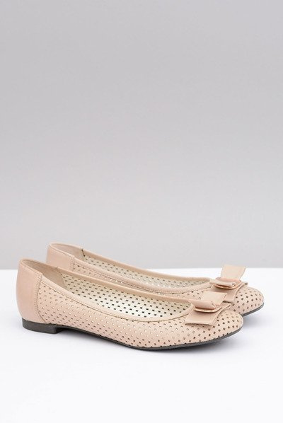 Ballerine Ajourée En Cuir Polonais Ballerines Marianna