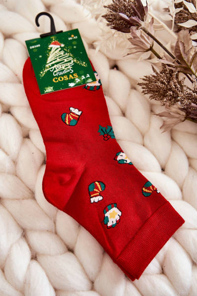 Herren Weihnachtssocken Cosas Rot