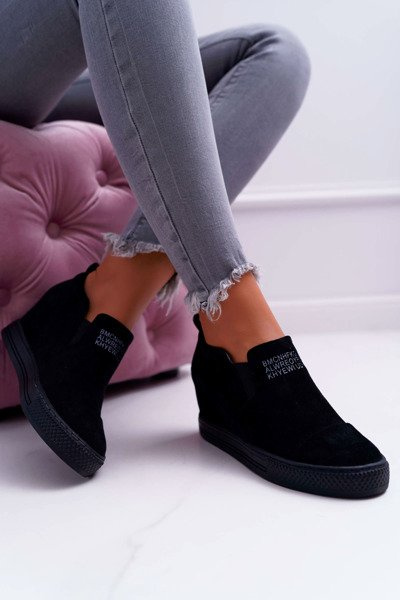 Damen Sneakers Sneakers Lu Boo Slip-on Schwarz Kaori