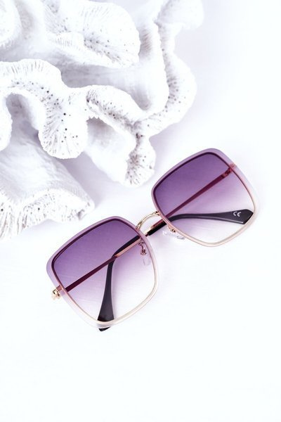 Lunettes de soleil carrées dorées Graphite Ombre