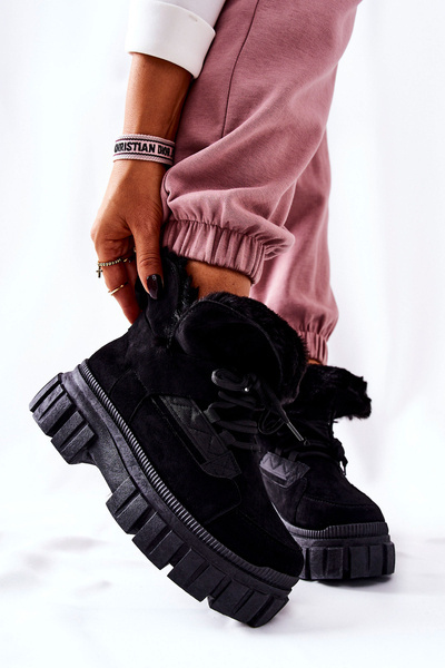 Izoliuoti Trapper Boots Black Demaris
