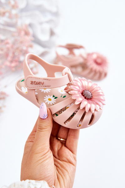 Sandales Enfant Avec Velcro Parfumées ZAXY JJ385032 Rose clair