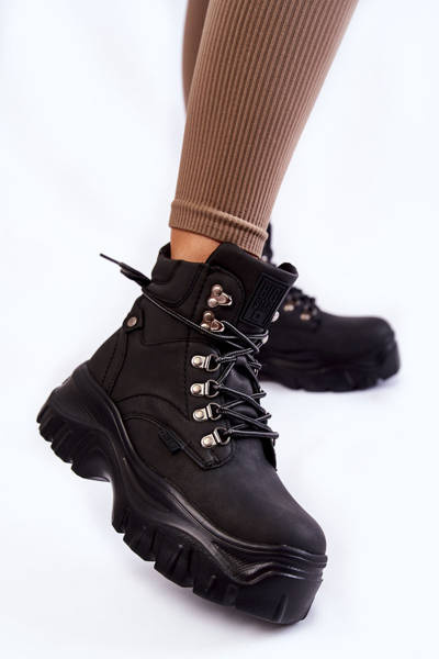 Bottes pour femmes en mousse à mémoire de forme Big Star KK274368 noir