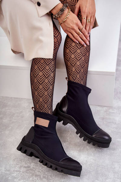 Moteriški medžiaginiai batai Nicole 2703 Black