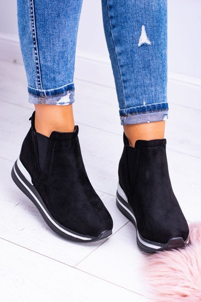 Schwarze sportliche Popstar-Stiefel