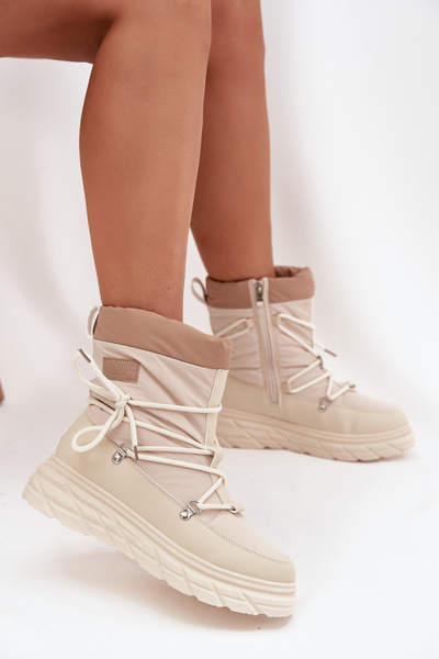 Damenschuhe mit Reißverschluss Lee Cooper LCJ 25 44 3931 beige Damenschuhe