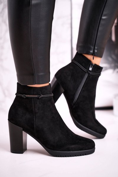 Bottines Femme Sergio Leone Daim Noir BT306