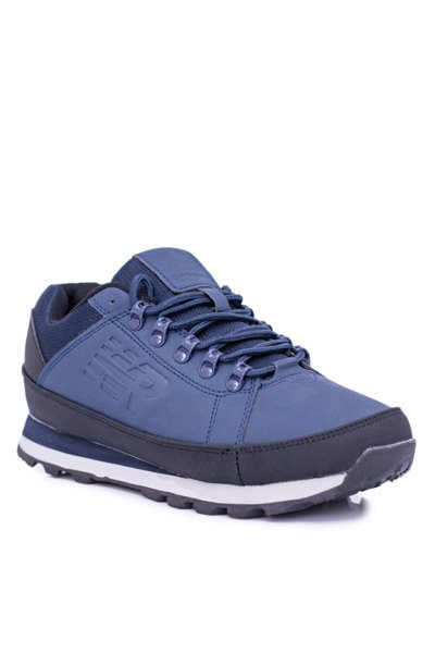 Bottes de trekking solides bleu marine pour hommes Newlans