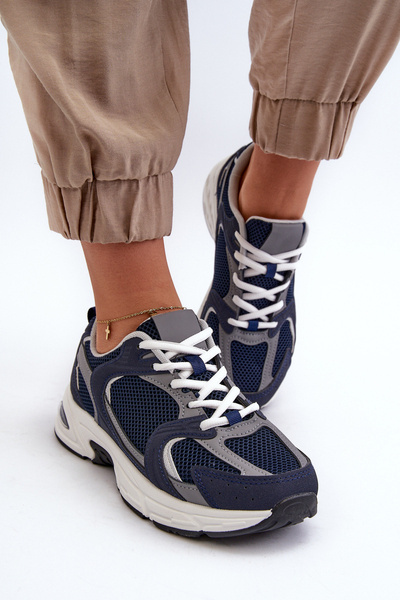 Sneakers sport pentru femei albastru închis Kildia