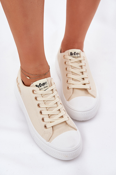 Adidași Dama Pe Platformă Bej Lee Cooper LCW-24-44-2464L