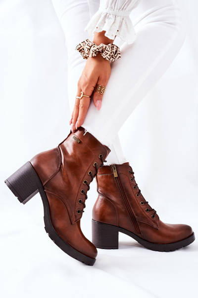Bottes à talons hauts pour femmes Camel Dunaff