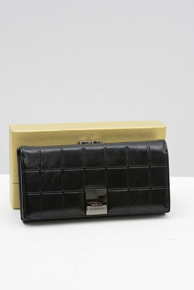 Grand portefeuille noir pour femme