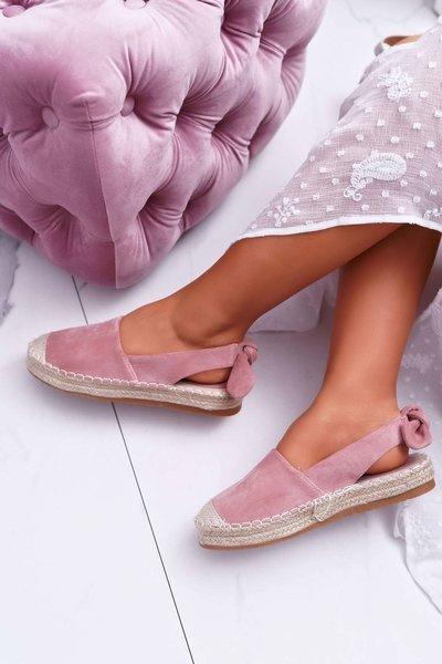 Espadrilles Femme Daim Rose Kontres