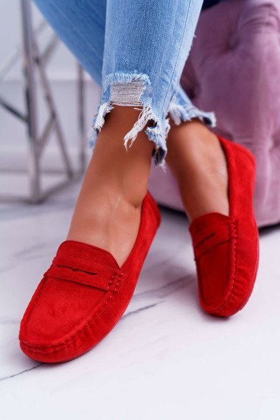 Mocasinele Red Merlonte din piele de căprioară femeilor