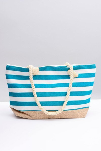 Grand sac à main de plage bleu marine pour femme vert d'eau