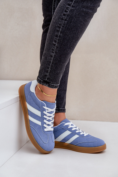 Baskets Féminines Basses Bleues Ennorwen