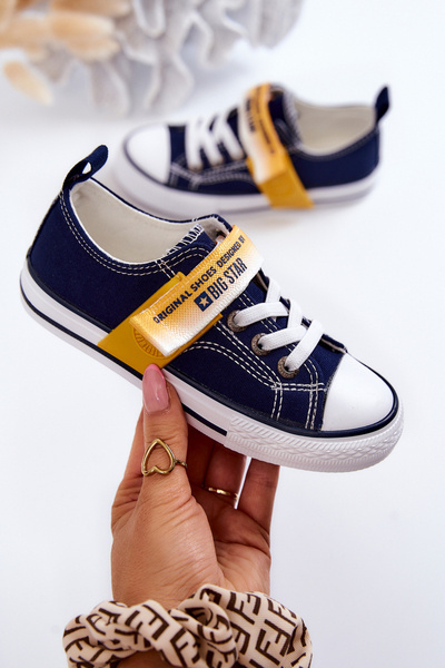 Gyermek alacsony tornacipő BIG STAR JJ374072 Navy