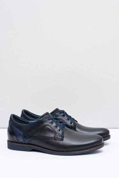 Nikopol Schwarz Herren Leder Casual Jericho Halb Stiefel