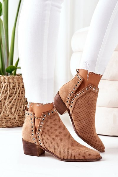 Cizme deschise cu decupaje Camel Western