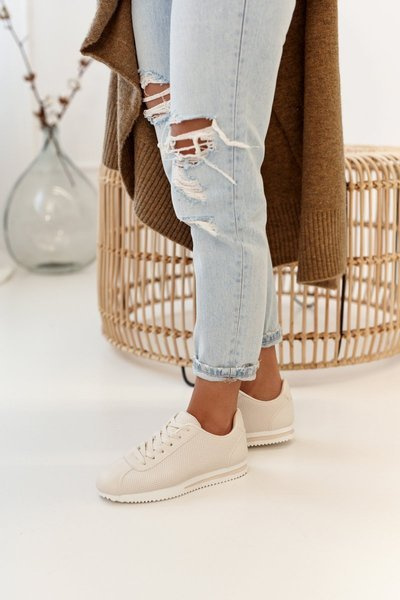Women's Sport Shoes Sneakers Beige Nova