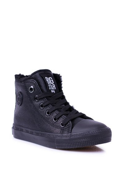 Baskets montantes noires Big Star pour enfants BB374141