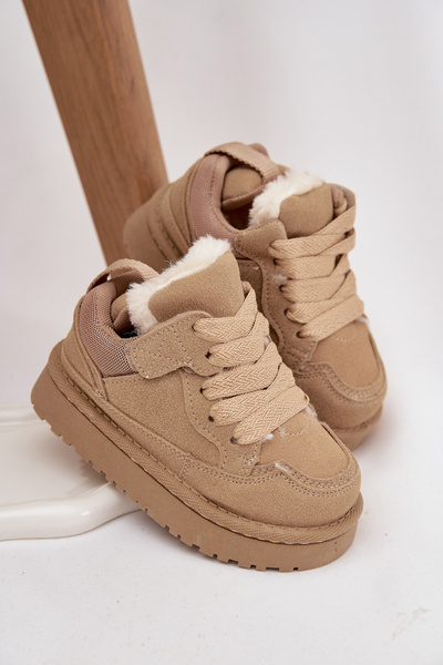 Kinder Sneaker Mit Warmem Fell Beigefarben Mireen