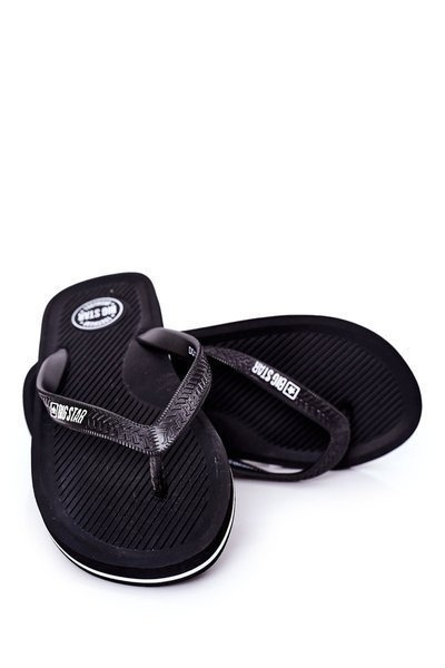 Herren Big Star Flip Flops DD174669 Schwarz