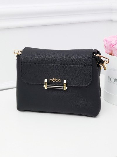 Black Women's Handbag NOBO Letter Bag NBAG-F0330-C020