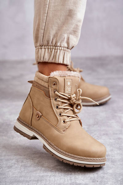 Cizme calde pentru femei Trappers Dark Beige Liv