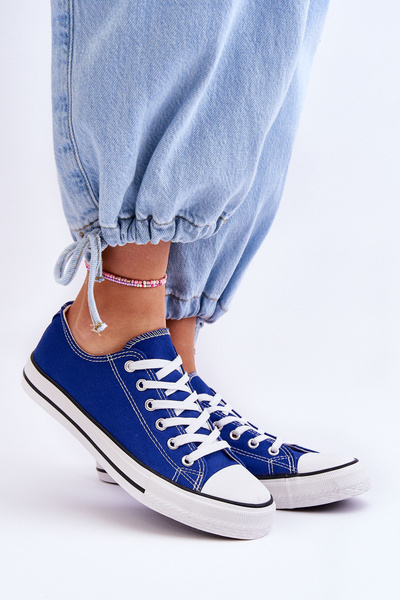 Baskets basses classiques pour femmes bleu Vegas