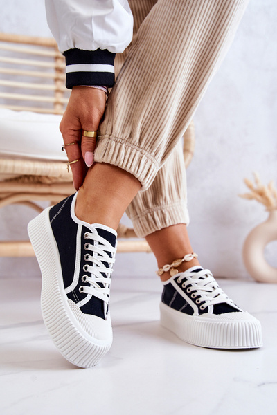 Low Sneakers On Platform Black Mischa