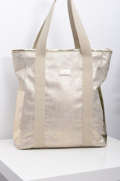 Große goldene Shopper-Tasche für Frauen