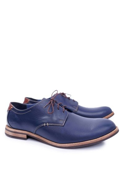 Herren Elegant Marineblau Feliciano Halbschuhe