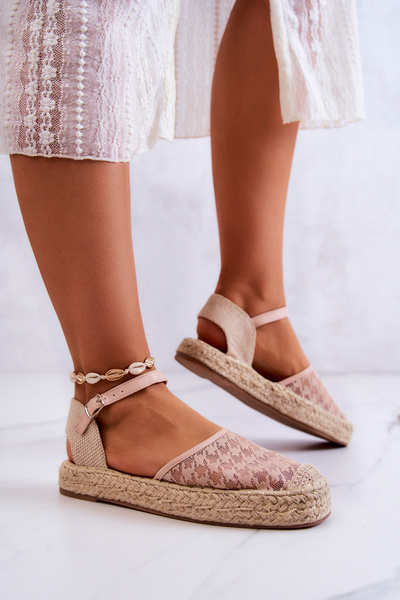 Női espadrillák csattal Nude Charlene