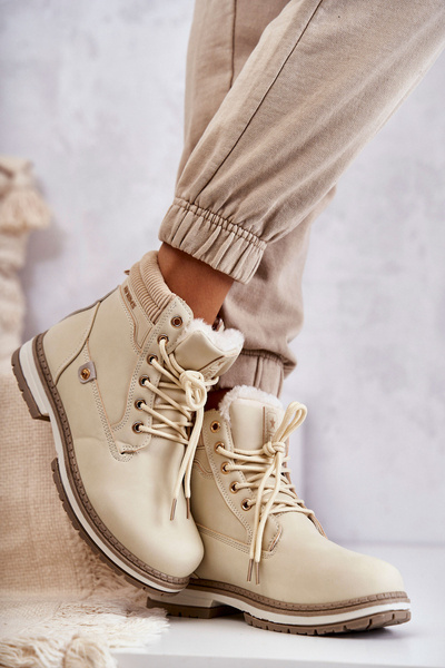 Moteriški šilti batai Trappers Beige Liv
