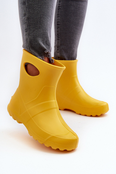 Damen wasserdichte Gummistiefel LEMINGO GARDEN 752 Gelb