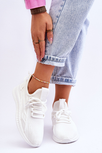 Baskets à enfiler pour femmes Big Star LL274712 blanc