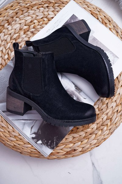 Cizme cu călcâie pentru femei Sergio Leone Black BR BT702