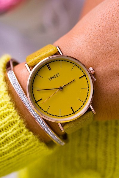 Montre Femme Ernest Jaune Belven
