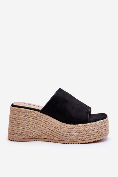 Chaussons Compensés Et Plateformes Femme Noir Ysabel