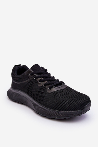 Klassische Herren-Sportschuhe zum Schnüren, Schwarz Jasper