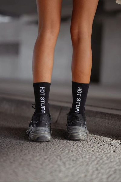Baumwoll Damen Socken HOT STUFF Schwarz