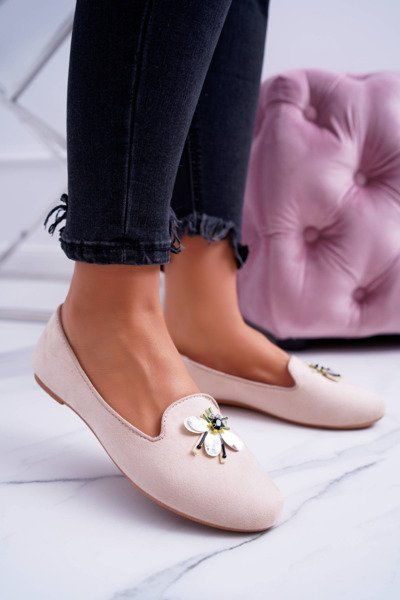 Damen Wildleder Ballerina Lords Beige Veni